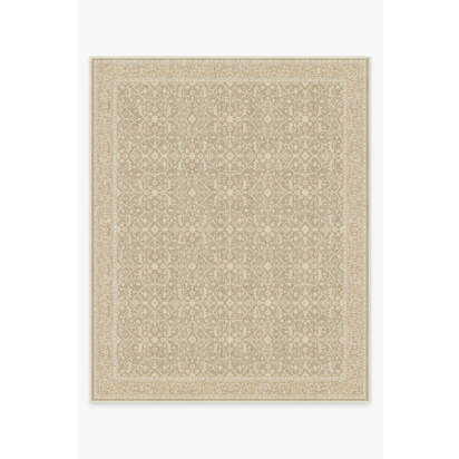 Celestine Ecru Flatwoven Rug - 245 x 305 cm - Rug + Cushioned Pad System