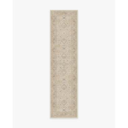 Odette Ivory Pearl Flatwoven Rug - 75 x 305 cm - Rug + Cushioned Pad System