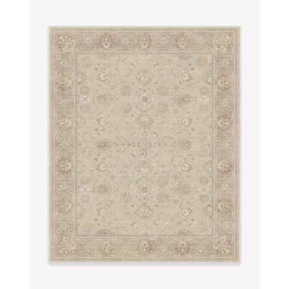 Odette Ivory Pearl Flatwoven Rug - 245 x 305 cm - Rug + Cushioned Pad System