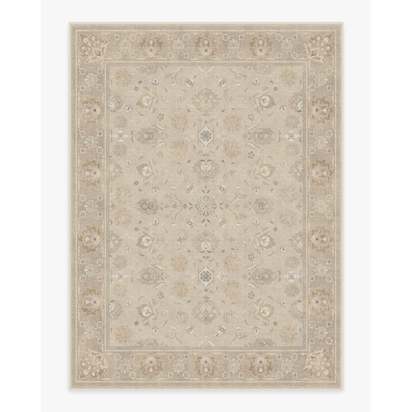 Odette Ivory Pearl Flatwoven Rug - 275 x 365 cm - Rug + Cushioned Pad System