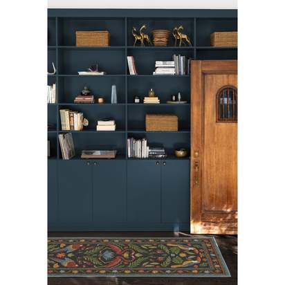 Birds Of A Feather Flatwoven Rug by Iris Apfel - 75 x 305 cm - Rug + Cushioned Pad System
