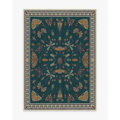 Flutterby Flatwoven Rug by Iris Apfel - 150 x 215 cm - Rug + Cushioned Pad System