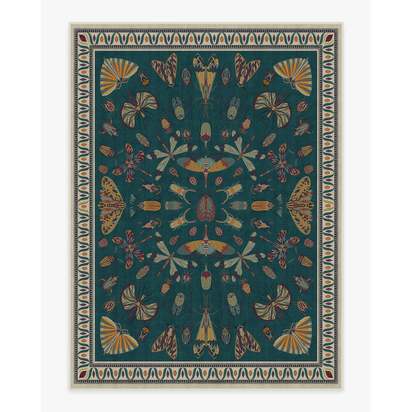 Flutterby Flatwoven Rug by Iris Apfel - 275 x 365 cm - Rug + Cushioned Pad System