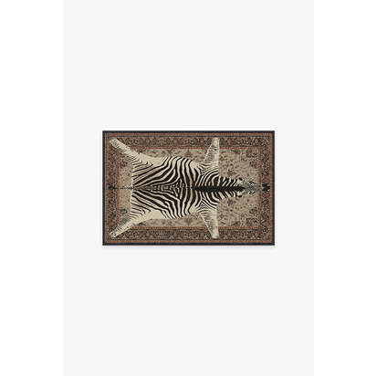 On Safari Hazel Flatwoven Rug by Iris Apfel - 60 x 90 cm - Rug + Cushioned Pad System