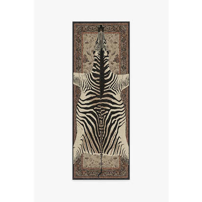 On Safari Hazel Flatwoven Rug by Iris Apfel - 75 x 215 cm - Rug + Cushioned Pad System