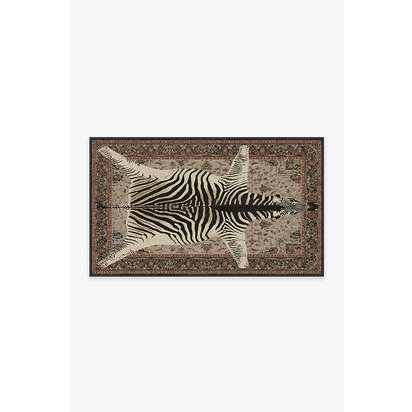 On Safari Hazel Flatwoven Rug by Iris Apfel - 90 x 150 cm - Rug + Cushioned Pad System