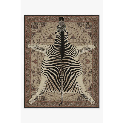 On Safari Hazel Flatwoven Rug by Iris Apfel - 245 x 305 cm - Rug + Cushioned Pad System