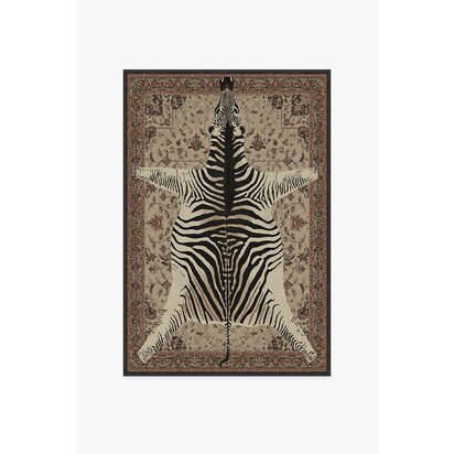 On Safari Hazel Flatwoven Rug by Iris Apfel - 120 x 185 cm - Rug + Cushioned Pad System