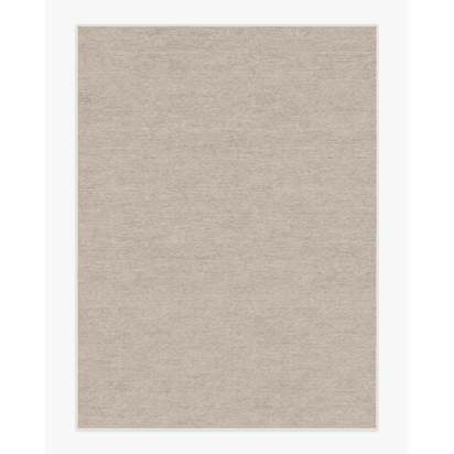 Melange Solid Light Grey Flatwoven Rug - 275 x 365 cm - Rug + Cushioned Pad System