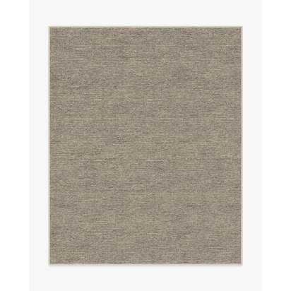 Melange Solid Natural Stone Flatwoven Rug - 245 x 305 cm - Rug + Cushioned Pad System