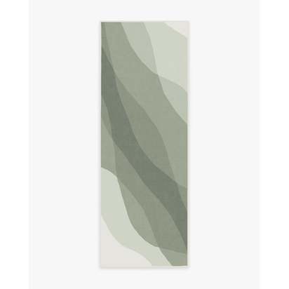 Kallan Sage Green Flatwoven Rug - 75 x 215 cm - Rug + Cushioned Pad System