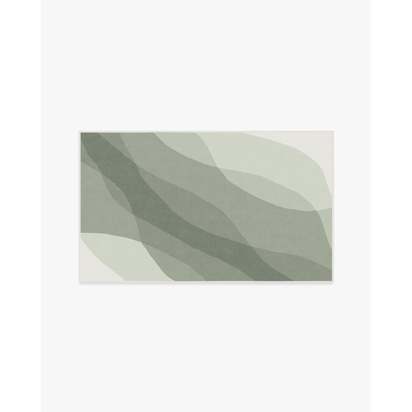 Kallan Sage Green Flatwoven Rug - 90 x 150 cm - Rug + Cushioned Pad System