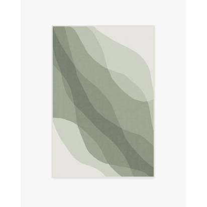 Kallan Sage Green Flatwoven Rug - 120 x 185 cm - Rug + Cushioned Pad System
