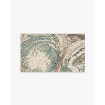 Malaspina Natural Sage Flatwoven Rug - 90 x 150 cm - Rug + Cushioned Pad System