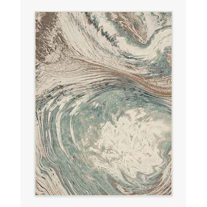 Malaspina Natural Sage Flatwoven Rug - 275 x 365 cm - Rug + Cushioned Pad System