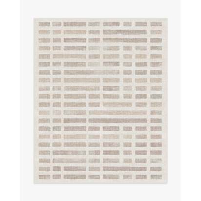 Laine Ivory & Natural Flatwoven Rug - 245 x 305 cm - Rug + Cushioned Pad System