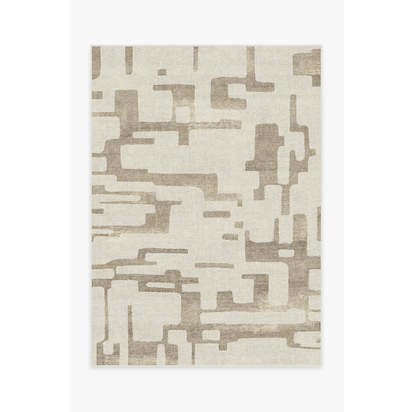 Holme Ivory & Natural Flatwoven Rug - 150 x 215 cm - Rug + Cushioned Pad System