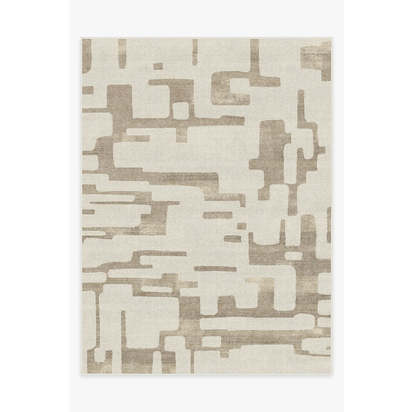 Holme Ivory & Natural Flatwoven Rug - 275 x 365 cm - Rug + Cushioned Pad System