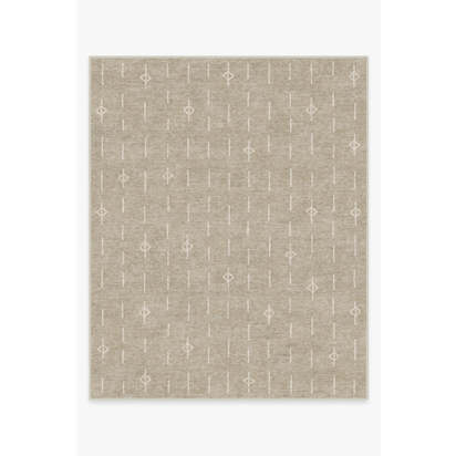 Alina Light Stone Flatwoven Rug - 245 x 305 cm - Rug + Cushioned Pad System