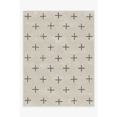Crosby Birch & Charcoal Flatwoven Rug - 275 x 365 cm - Rug + Cushioned Pad System