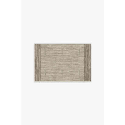 Solvi Stone Flatwoven Rug - 60 x 90 cm - Rug + Cushioned Pad System