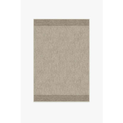 Solvi Stone Flatwoven Rug - 120 x 185 cm - Rug + Cushioned Pad System