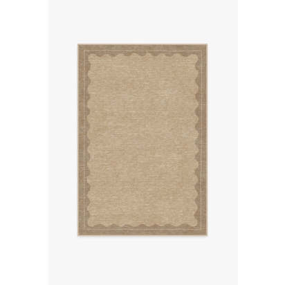 Orla Tan Flatwoven Rug - 120 x 185 cm - Rug + Cushioned Pad System
