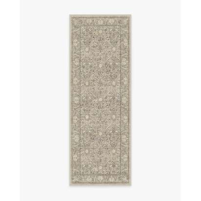 Montreal Natural Stone Flatwoven Rug by Morris & Co. - 75 x 215 cm - Rug + Cushioned Pad System