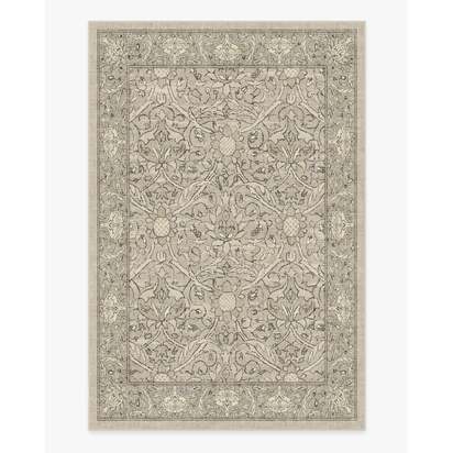 Montreal Natural Stone Flatwoven Rug by Morris & Co. - 185 x 275 cm - Rug + Cushioned Pad System