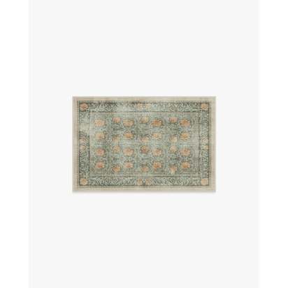 Pimpernel Jade Flatwoven Rug by Morris & Co. - 60 x 90 cm - Rug + Cushioned Pad System
