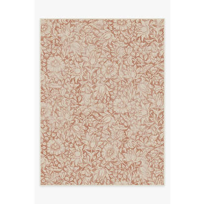 Mallow Rust Flatwoven Rug by Morris & Co. - 275 x 365 cm - Rug + Cushioned Pad System