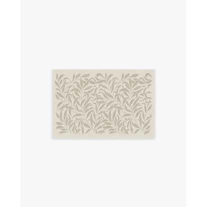 Pure Willow Boughs Natural Flatwoven Rug by Morris & Co. - 60 x 90 cm - Rug + Cushioned Pad System