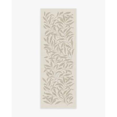 Pure Willow Boughs Natural Flatwoven Rug by Morris & Co. - 75 x 215 cm - Rug + Cushioned Pad System