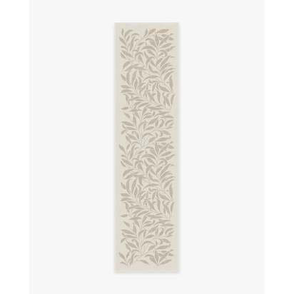Pure Willow Boughs Natural Flatwoven Rug by Morris & Co. - 75 x 305 cm - Rug + Cushioned Pad System