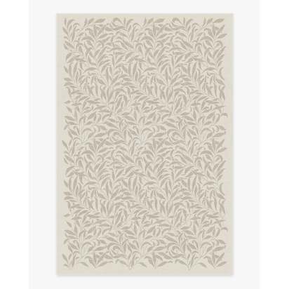 Pure Willow Boughs Natural Flatwoven Rug by Morris & Co. - 185 x 275 cm - Rug + Cushioned Pad System