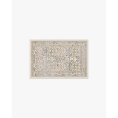 Blackthorn Ivory Flatwoven Rug by Morris & Co. - 60 x 90 cm - Rug + Cushioned Pad System
