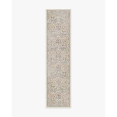 Blackthorn Ivory Flatwoven Rug by Morris & Co. - 75 x 305 cm - Rug + Cushioned Pad System