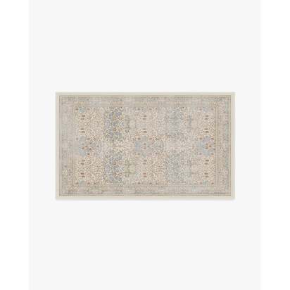 Blackthorn Ivory Flatwoven Rug by Morris & Co. - 90 x 150 cm - Rug + Cushioned Pad System