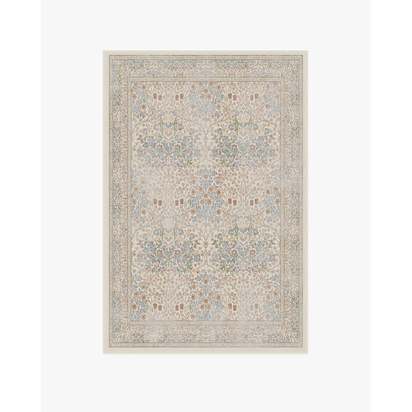Blackthorn Ivory Flatwoven Rug by Morris & Co. - 120 x 185 cm - Rug + Cushioned Pad System