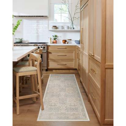 Blackthorn Ivory Flatwoven Rug by Morris & Co. - 120 x 185 cm - Rug + Cushioned Pad System