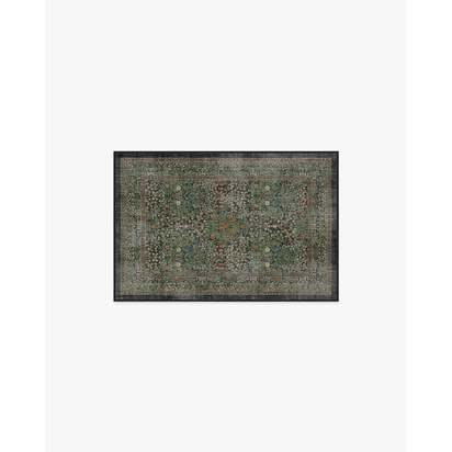 Blackthorn Forest Green Flatwoven Rug by Morris & Co. - 60 x 90 cm - Rug + Cushioned Pad System