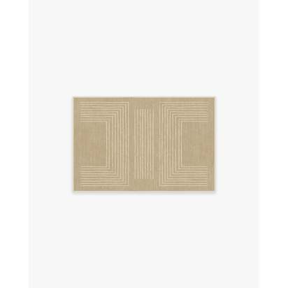 Valencia Natural Flatwoven Rug - 60 x 90 cm - Rug + Cushioned Pad System