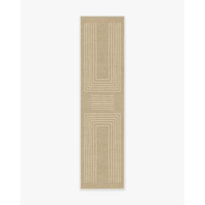 Valencia Natural Flatwoven Rug - 75 x 305 cm - Rug + Cushioned Pad System