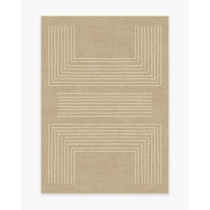 Valencia Natural Flatwoven Rug - 150 x 215 cm - Rug + Cushioned Pad System
