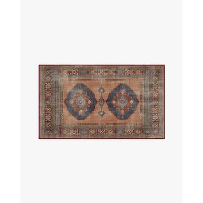 Marcela Copper Coral Flatwoven Rug - 90 x 150 cm - Rug + Cushioned Pad System