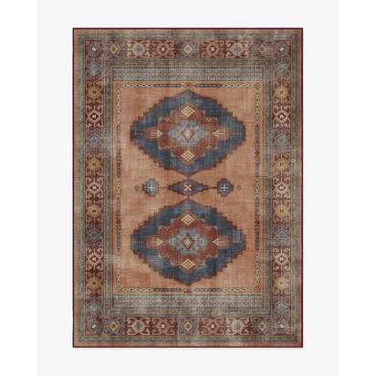 Marcela Copper Coral Flatwoven Rug - 150 x 215 cm - Rug + Cushioned Pad System