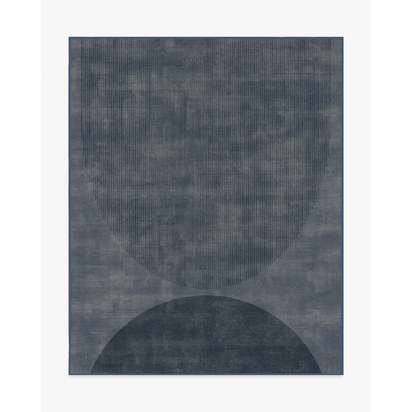 Eclipse Navy Flatwoven Rug - 245 x 305 cm - Rug + Cushioned Pad System