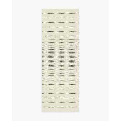 Array Black & Ivory Flatwoven Rug - 75 x 215 cm - Rug + Cushioned Pad System