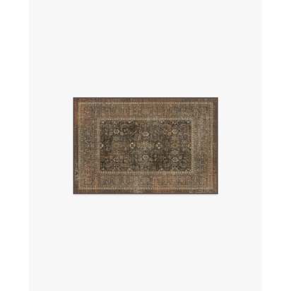 Ophelia Bronze Multicolour Flatwoven Rug - 60 x 90 cm - Rug + Cushioned Pad System