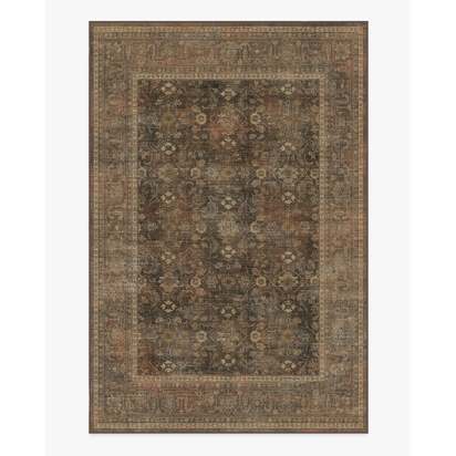 Ophelia Bronze Multicolour Flatwoven Rug - 185 x 275 cm - Rug + Cushioned Pad System